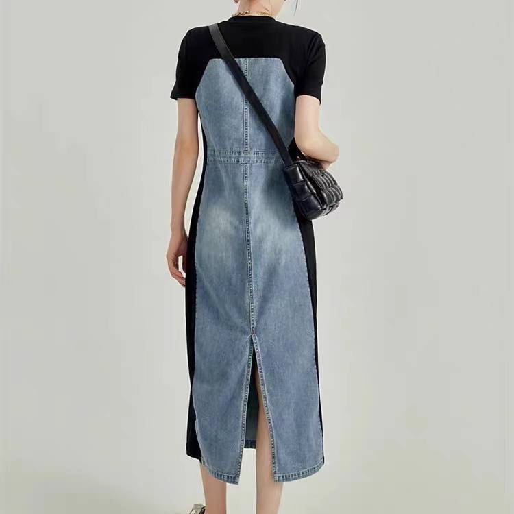 🌟 Стильные платья с джинсовыми вставками  